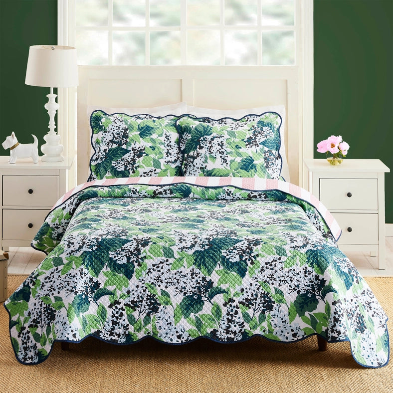Sag Harbor Summer Fq Quilt Set - 3PC-Set-Peking Handicraft-15.7 x 17.7 x 6.3 in (39.9 x 45 x 16 cm)-Urbanheer