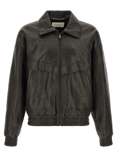 Saint Laurent Bubble Leather Jacket
