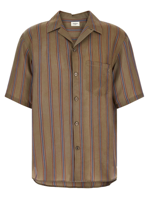 Saint Laurent Cassandre Striped Shirt