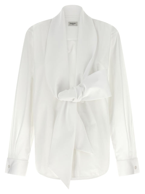 Saint Laurent Lavallière Collar Shirt