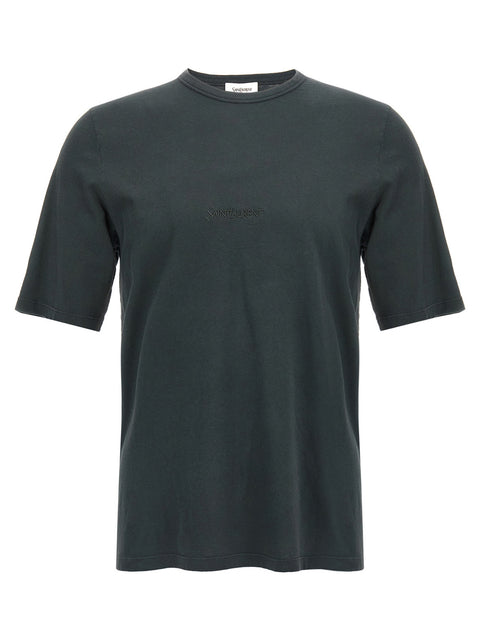 Saint Laurent Logo Embroidery T-shirt