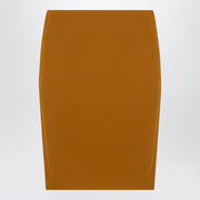Saint Laurent Ochre yellow satin pencil skirt