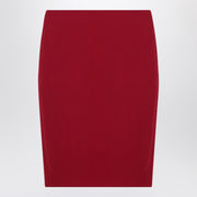 Saint Laurent Red satin pencil skirt