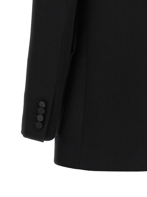 Saint Laurent Satin Lapel Blazer