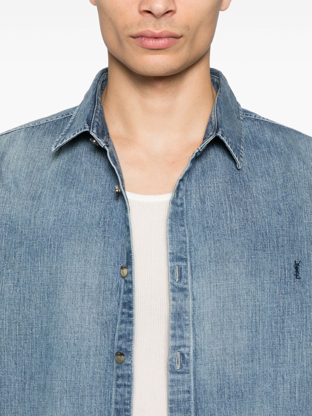 Saint Laurent  Shirts Clear Blue