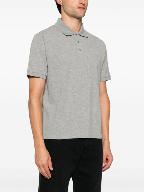 Saint Laurent T-shirts and Polos Grey-Men > Clothing > Topwear-Saint Laurent-L-Grey-Urbanheer