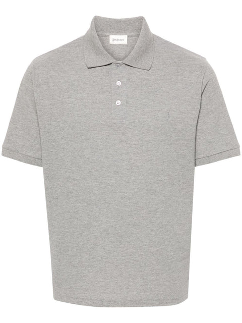 Saint Laurent T-shirts and Polos Grey-Men > Clothing > Topwear-Saint Laurent-L-Grey-Urbanheer