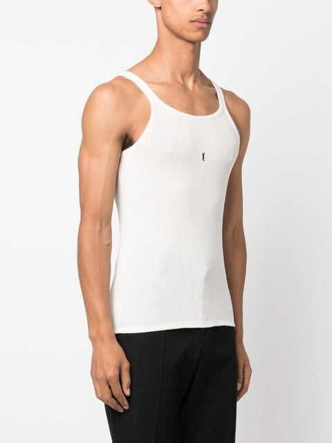 Saint Laurent Top White-Men > Clothing > Topwear-Saint Laurent-L-White-Urbanheer