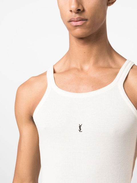 Saint Laurent Top White-Men > Clothing > Topwear-Saint Laurent-L-White-Urbanheer