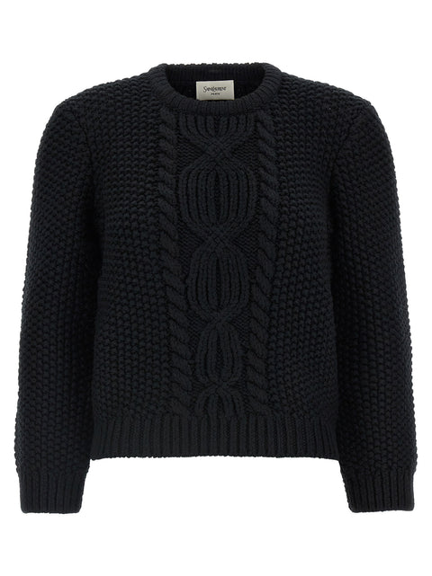Saint Laurent Wool Sweater With Processing