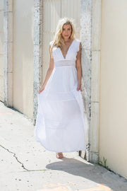 Saint Tropez Dress White-Dress-Cotton Natural-S-Urbanheer