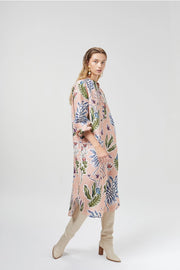 Sake Linen Dress - Marrakech Gardens-Dress-Lanhtropy-XS-Marrakech-Urbanheer