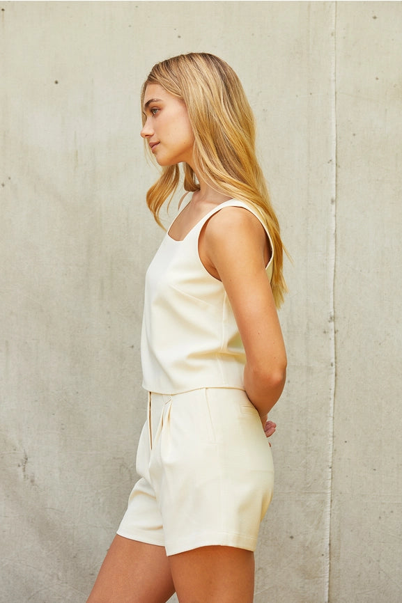Sally Square Neck Sleeveless Top-Top-Crescent-XS-CREAM-Urbanheer