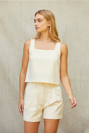 Sally Square Neck Sleeveless Top-Top-Crescent-XS-CREAM-Urbanheer