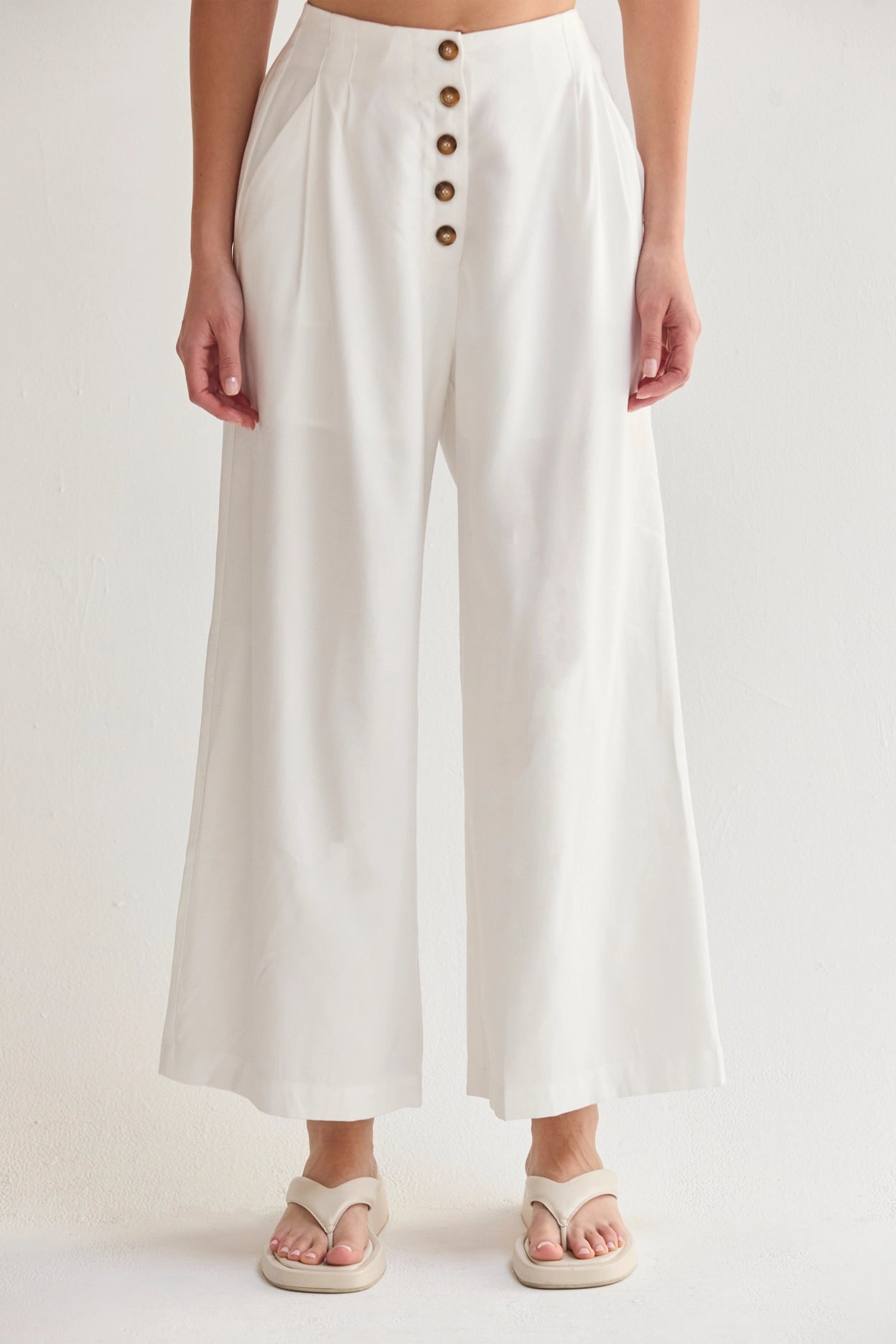 Samara High Waisted Wide Leg Culotte Pants