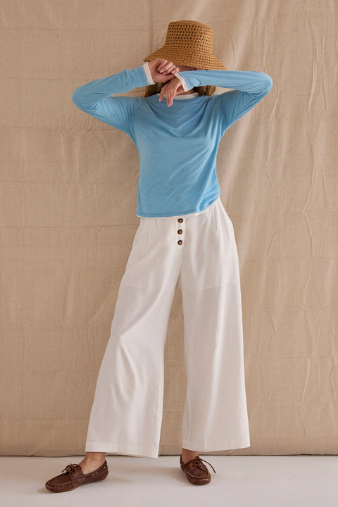Samara High Waisted Wide Leg Culotte Pants