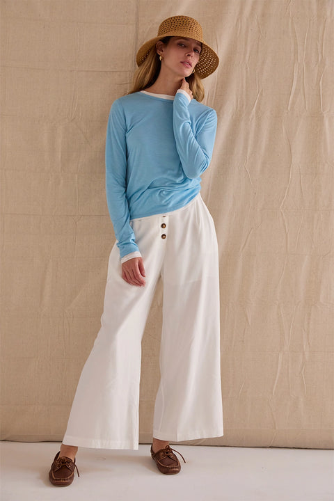 Samara High Waisted Wide Leg Culotte Pants