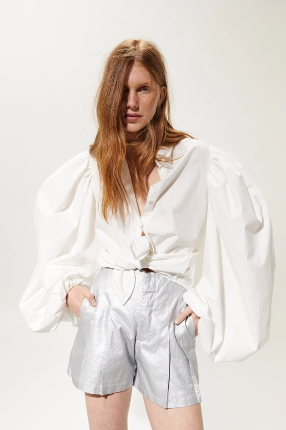 Samba Cotton Poplin Shirt - White-Shirt-Lanhtropy-XS-White-Urbanheer