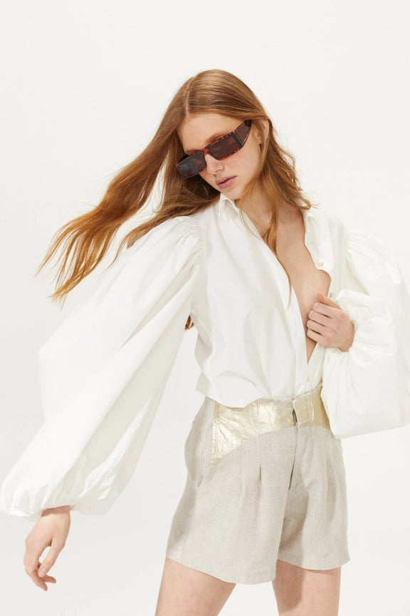 Samba Cotton Poplin Shirt - White-Shirt-Lanhtropy-XS-White-Urbanheer