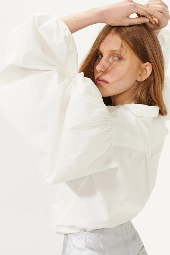 Samba Cotton Poplin Shirt - White-Shirt-Lanhtropy-XS-White-Urbanheer