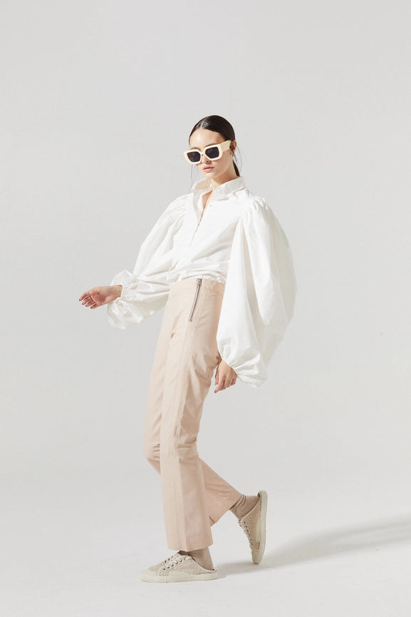 Samba Cotton Poplin Shirt - White-Shirt-Lanhtropy-XS-White-Urbanheer