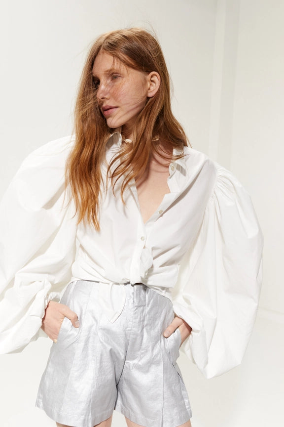 Samba Cotton Poplin Shirt - White-Shirt-Lanhtropy-XS-White-Urbanheer