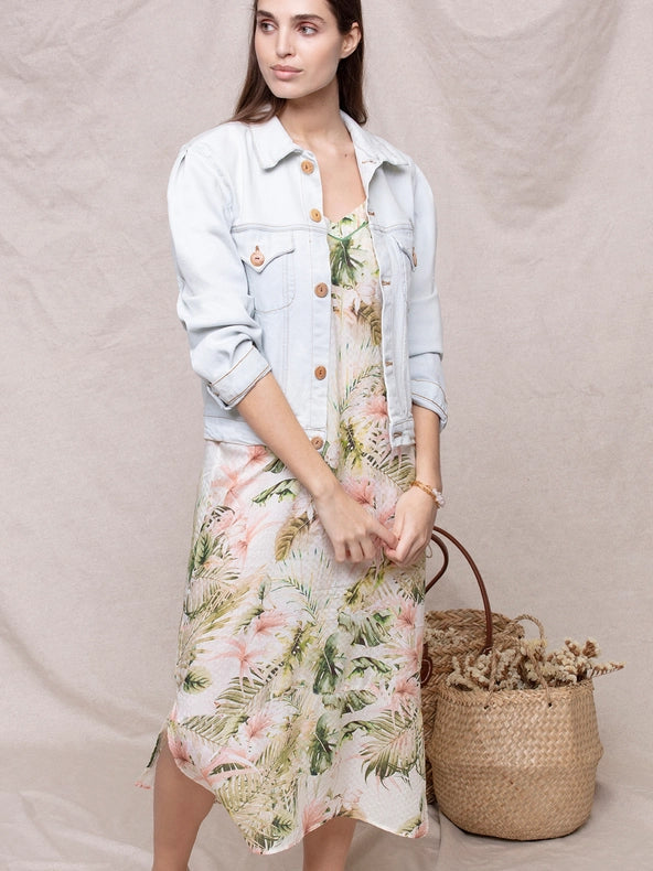 Samba Pyjama Dress-Dress-Greenkiss-S/M-Samba Print-Urbanheer