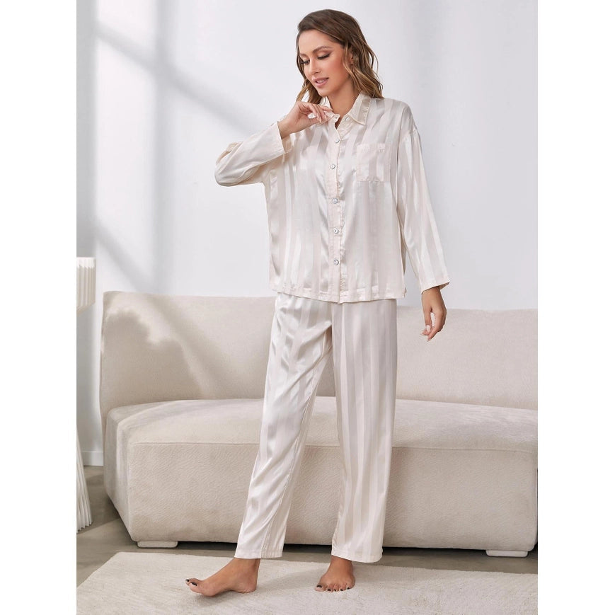 Samina Loungewear-Women's Fashion - Women's Intimates and Loungewear - Women's Sleepwears - Pajama Sets-Revella The Label-S-Champagne-Urbanheer
