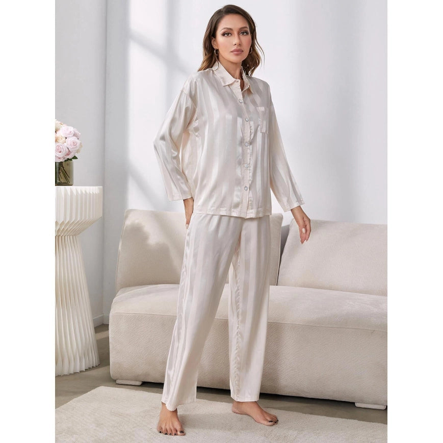 Samina Loungewear-Women's Fashion - Women's Intimates and Loungewear - Women's Sleepwears - Pajama Sets-Revella The Label-S-Champagne-Urbanheer