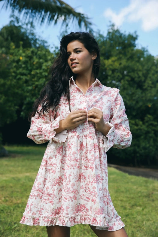 Samoa Dress-Dress-Cousin The Label (Krewe du Q)-XS-French Pink-Urbanheer