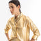 San Marino Metallic Linen Shirt - Gold-Shirt-Lanhtropy-XS-Urbanheer
