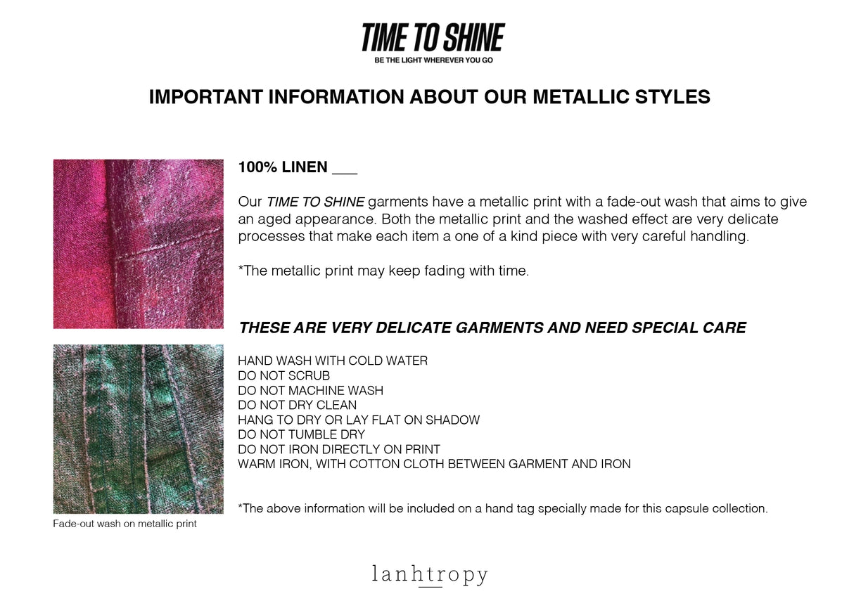 San Marino Metallic Linen Shirt - Gold-Shirt-Lanhtropy-XS-Urbanheer