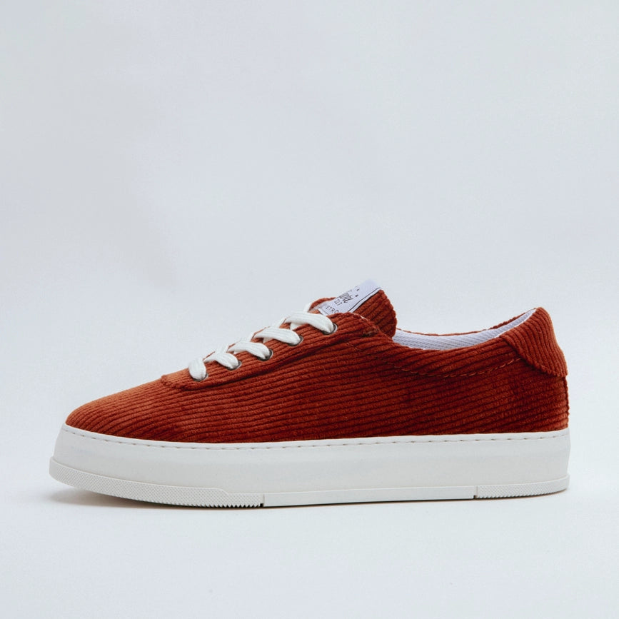San Pietro 22.7 Corduroy Dark Orange Sneaker-Sneakers-Algori-36-Urbanheer