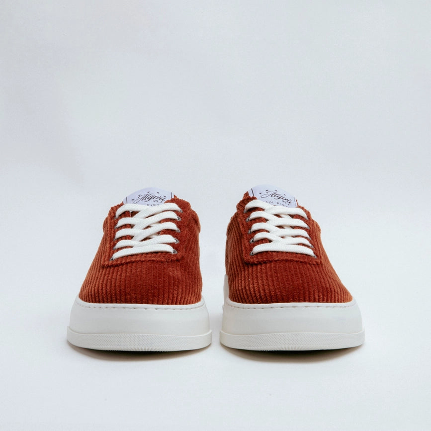 San Pietro 22.7 Corduroy Dark Orange Sneaker-Sneakers-Algori-36-Urbanheer