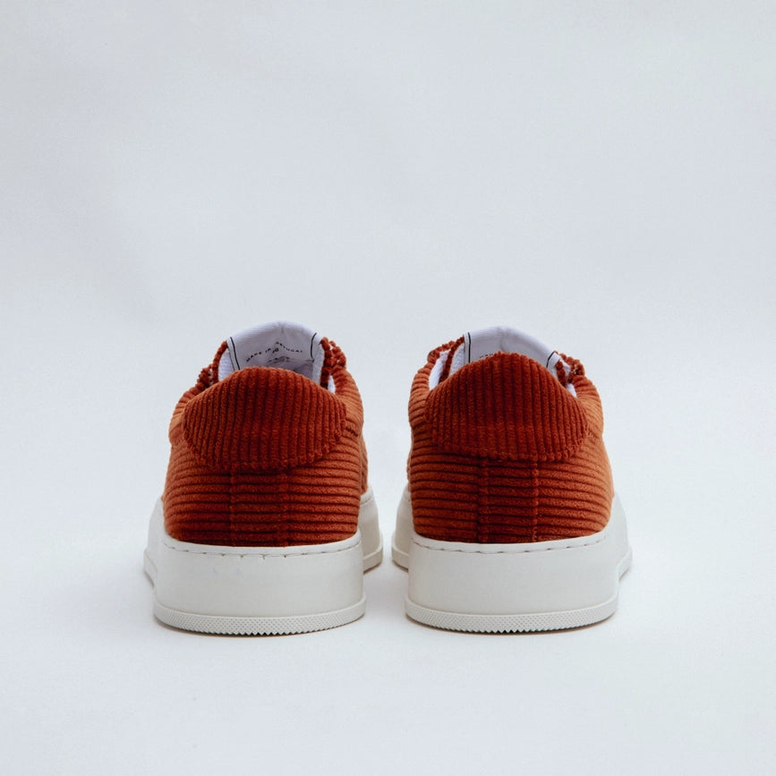 San Pietro 22.7 Corduroy Dark Orange Sneaker-Sneakers-Algori-36-Urbanheer