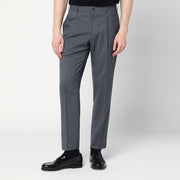 Santaniello Anthracite grey wool blend trousers