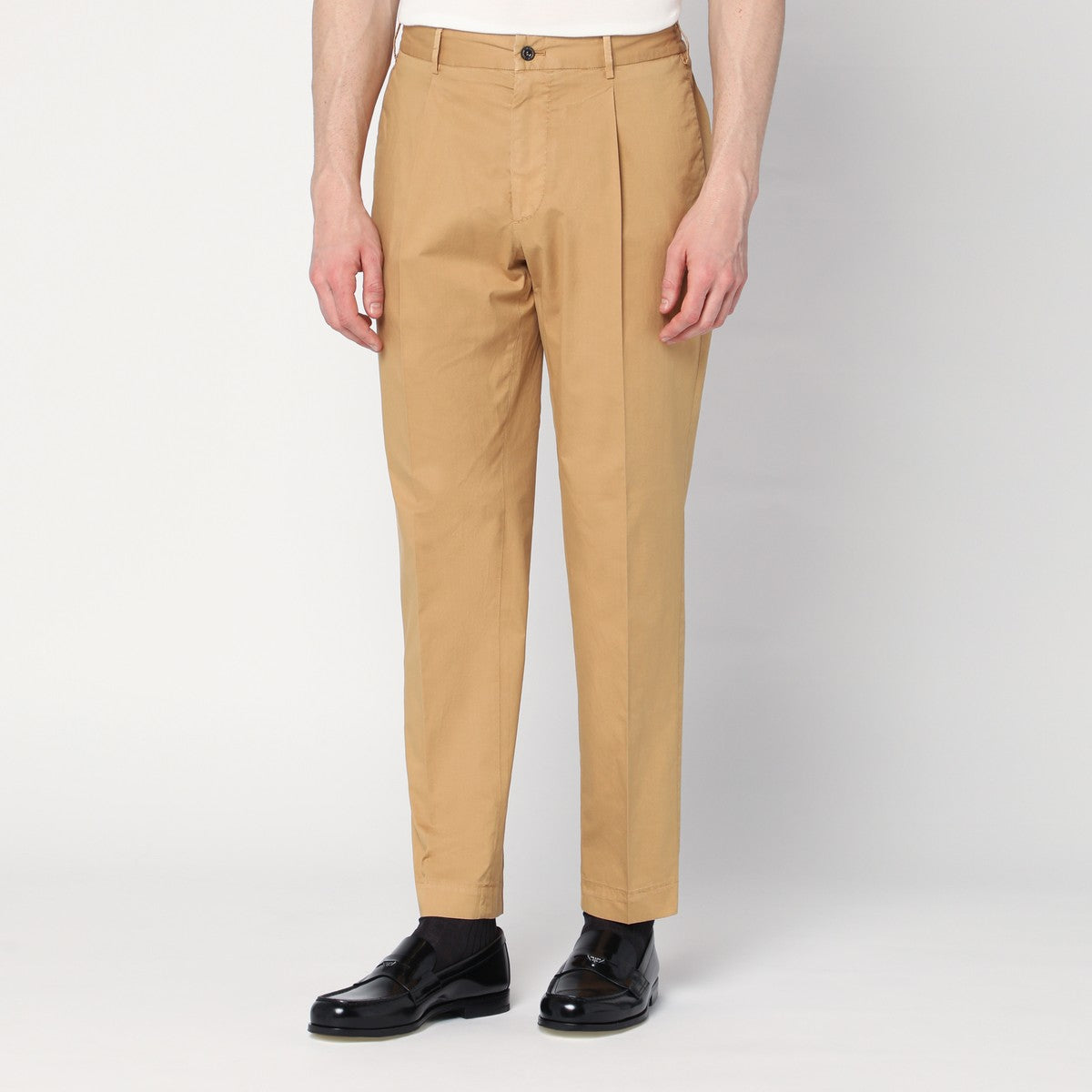 Santaniello Beige cotton trousers