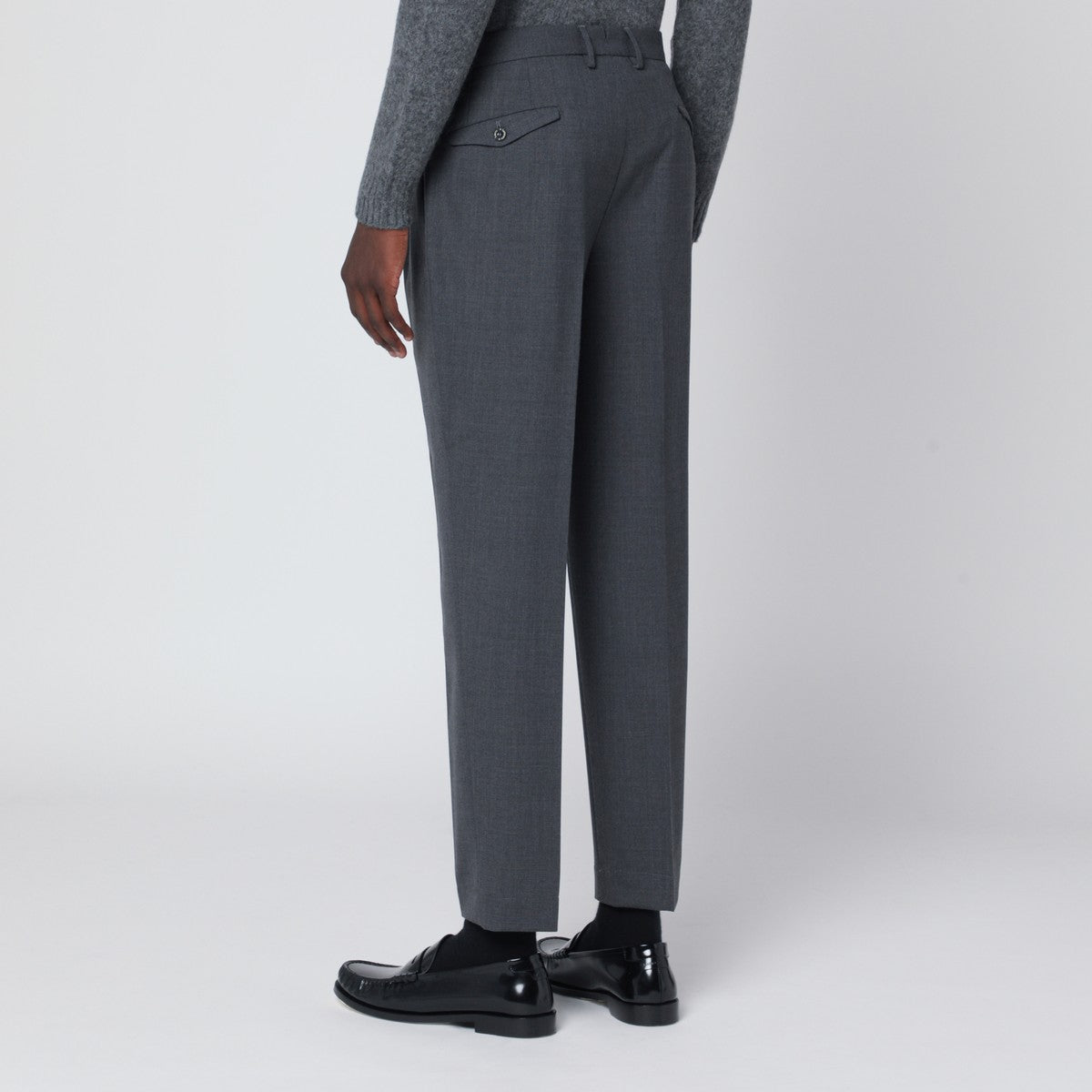 Santaniello Grey wool trousers