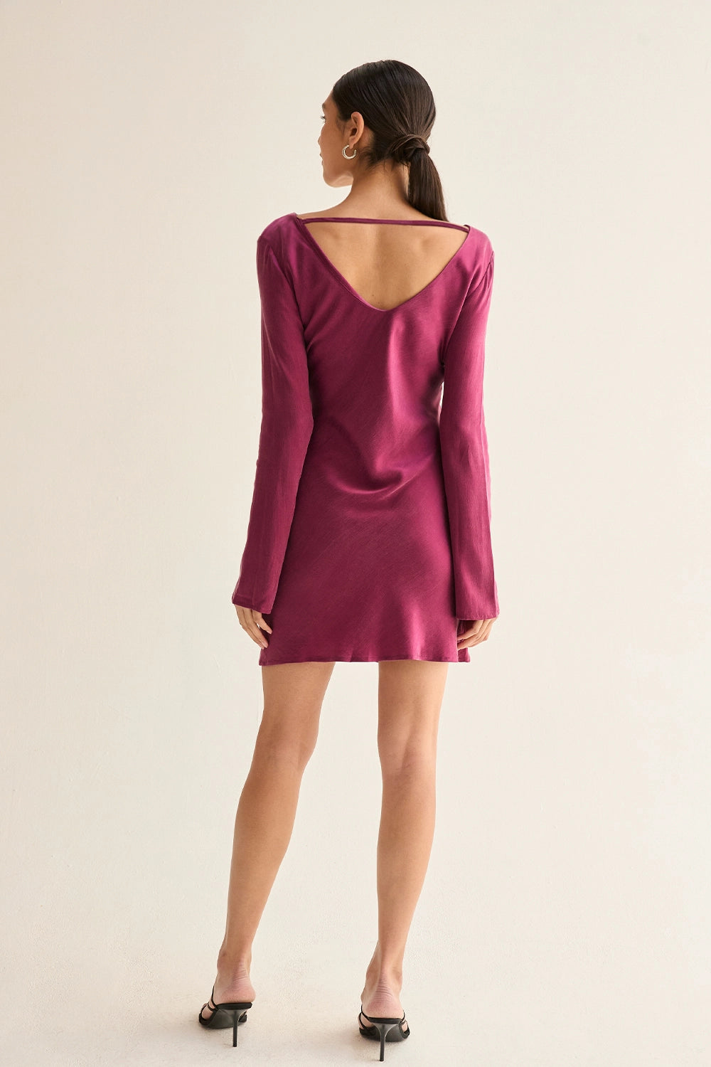 Sarai Bell Sleeves Mini Cupro Dress