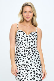 Satin Animal Print Tank Top-Tops-Reneecollection-Urbanheer