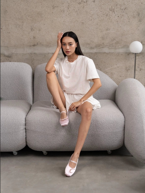 Satin Ballet Flats Maya-Ballet Flats-Nenya Fashion Limited-36-Pink-Urbanheer