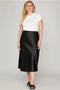 Satin Bias Midi Skirt Plus size