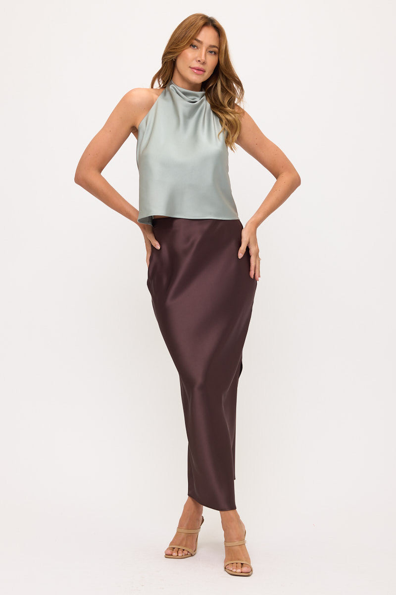 Satin Halter Top-4