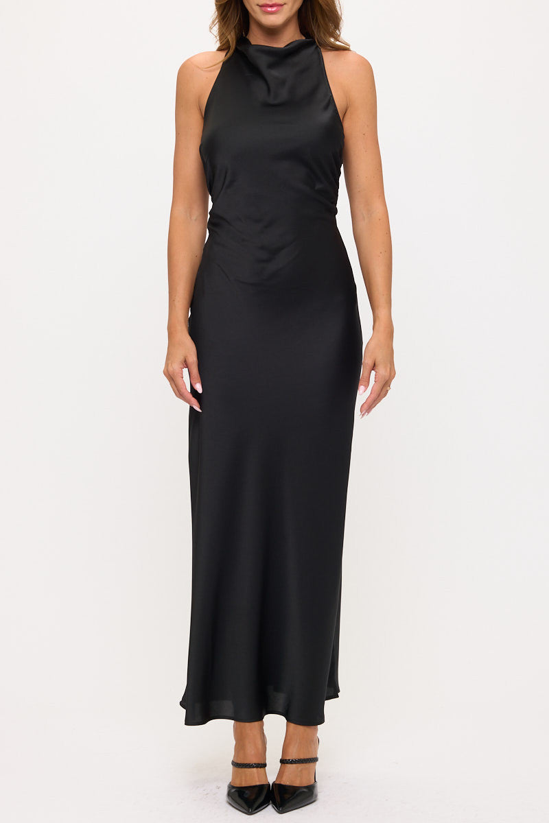 Satin Maxi Dress-1