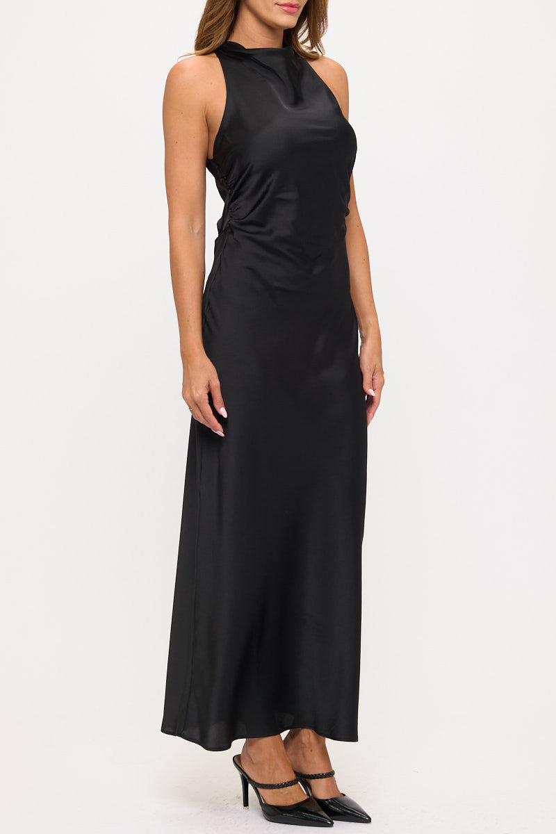 Satin Maxi Dress-2