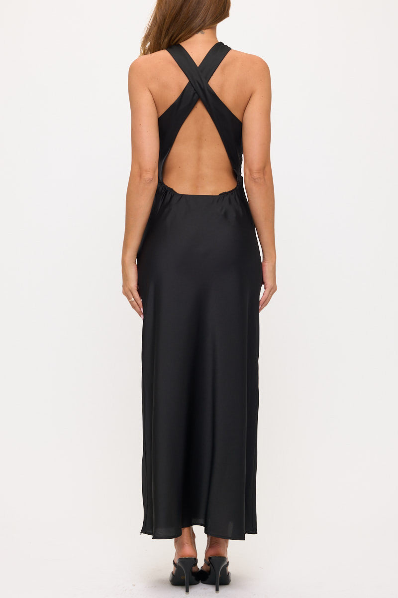Satin Maxi Dress-4