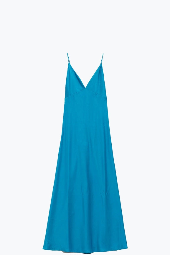 Satin Maxi Dress with Spaghetti Straps in Blue-Dress-Q2-S-Blue-Urbanheer
