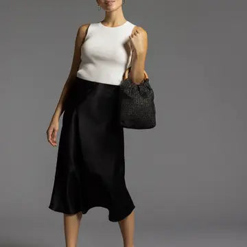 Satin Midi Skirt - Mirada Skirt