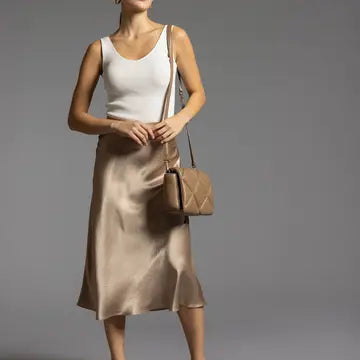 Satin Midi Skirt - Mirada Skirt