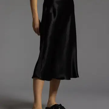 Satin Midi Skirt - Mirada Skirt